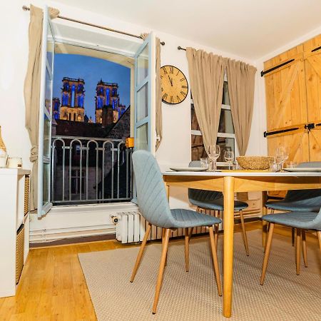 Nid Douillet La Cour Du Dauphin, Vue Cathedrale Imprenable Apartment Laon Exterior photo